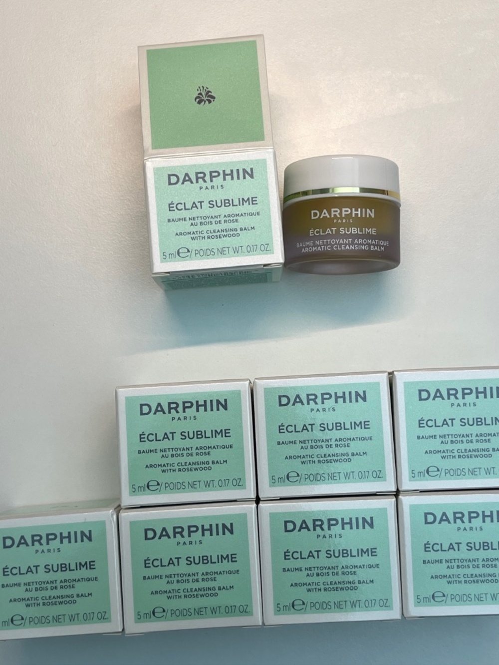 Lot of 8 NEW Darphin Eclat Sublime Aromatic Cleansing Balm Rosewood 40ml total